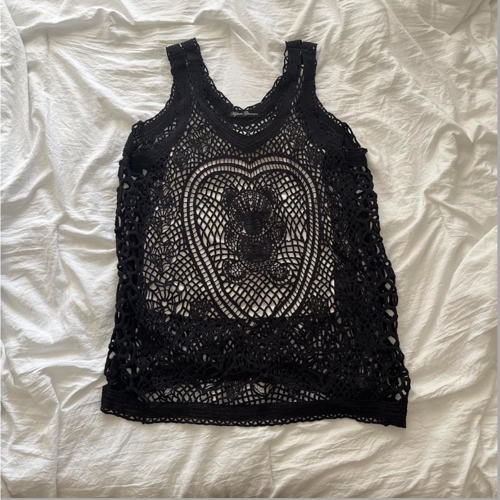 HYSTERIC GLAMOUR OPEN KNIT TANK